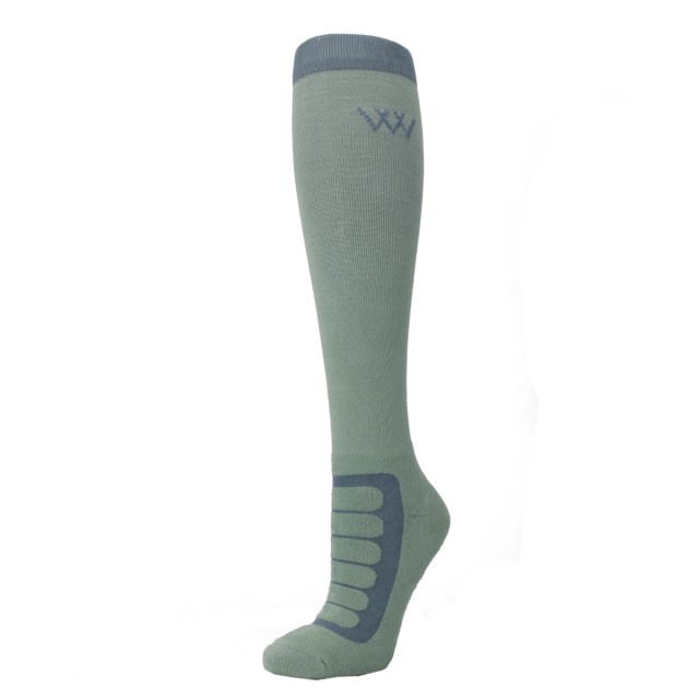 Woof Wear Long Bamboo Tech Riding Sock (Sage/Steel)
