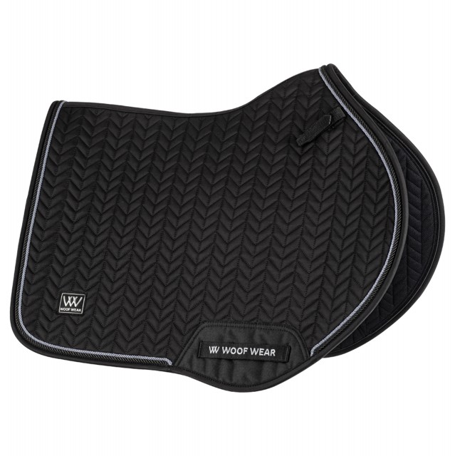 Woof Wear Herringbone Close Contact Saddle Pad (Black)