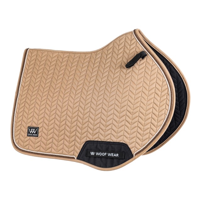 Woof Wear Herringbone Close Contact Saddle Pad (Caramel)