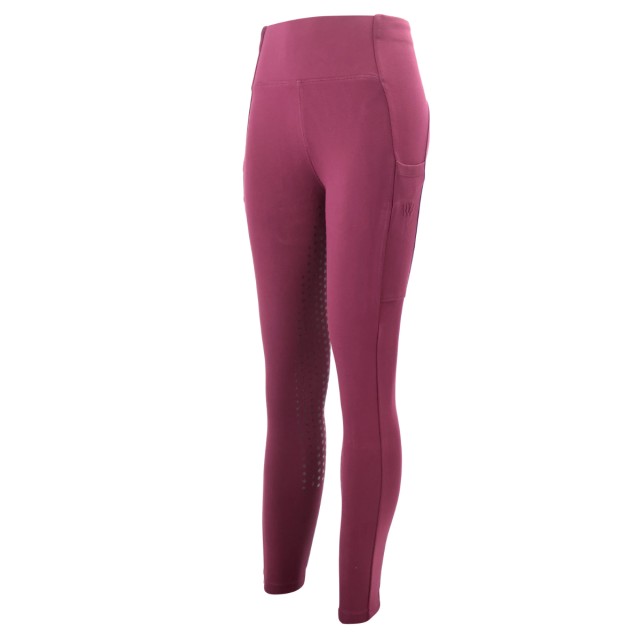Woof Wear Ladies Winter Riding Tights - Full Seat (Plum)