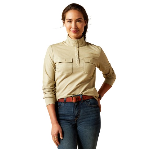 Ariat Womens Hillcoombe Buttoned Long Sleeve (Sage)