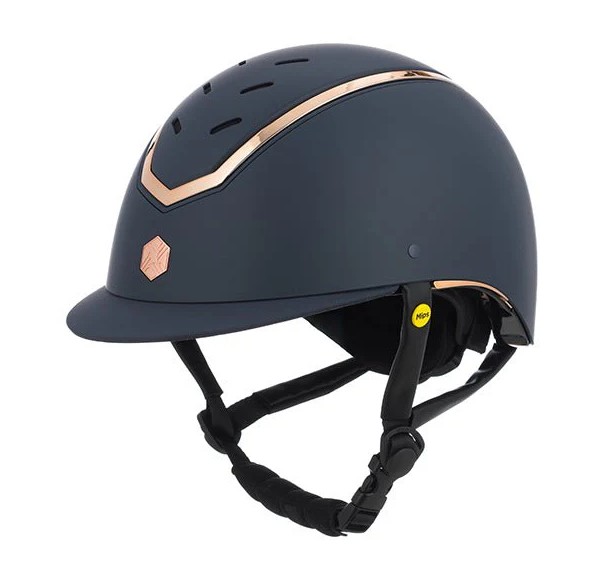 EQx Kylo Riding Helmet Standard Peak (Navy Matte/Rose Gold) MIPS