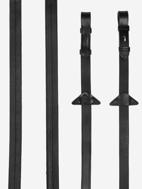 LeMieux Rubber Reins (Black)
