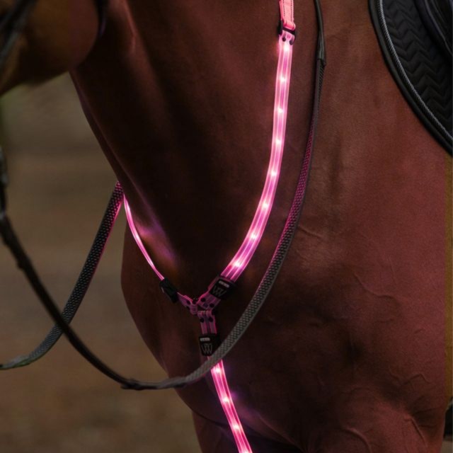 Woof Wear LED Neck Band (Hi Viz Pink)