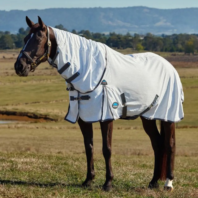 Weatherbeeta Hybrid Sheet Combo Neck (White/Charcoal)