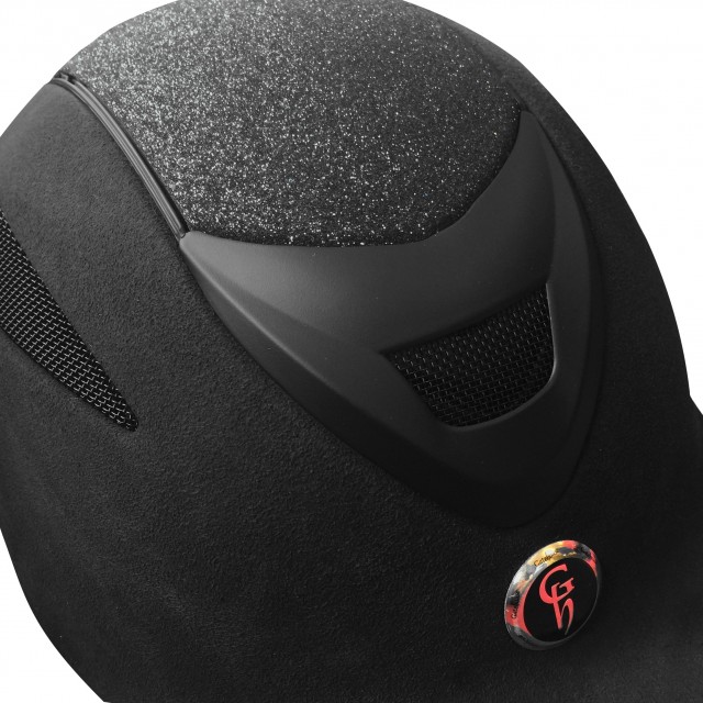 Black Glitter Gatehouse Conquest MKII Riding Hat Old Dairy Saddlery