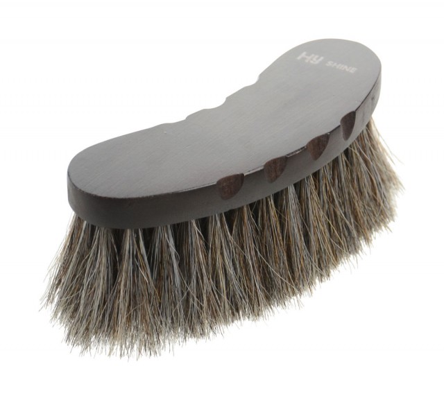 HySHINE Deluxe Half Round Brush with Horse Hair