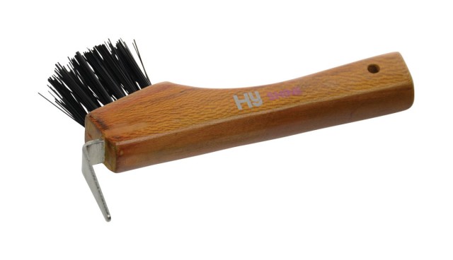 HySHINE Luxury Hoof Pick with Brush (Tan)