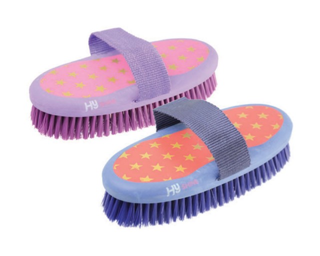 HySHINE Star Easy Grip Body Brush (Pink/Lilac)