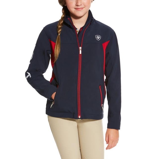 Ariat Youth New Team Softshell Jacket (Navy)