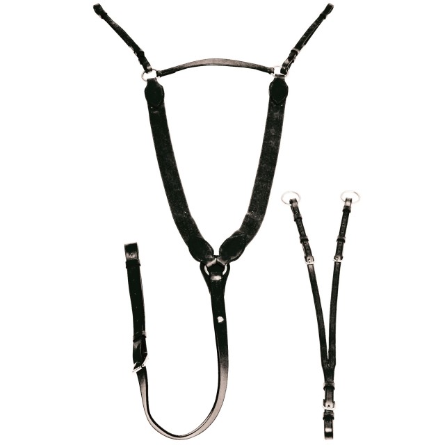 Mark Todd V-Check Breastplate (Black)