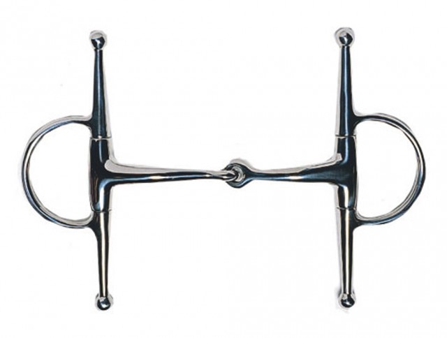 JP Korsteel Stainless Steel Jointed Full Cheek Snaffle Bit II