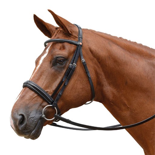 Albion KB Competition Snaffle Bridle with Cavesson (30mm Thickness)