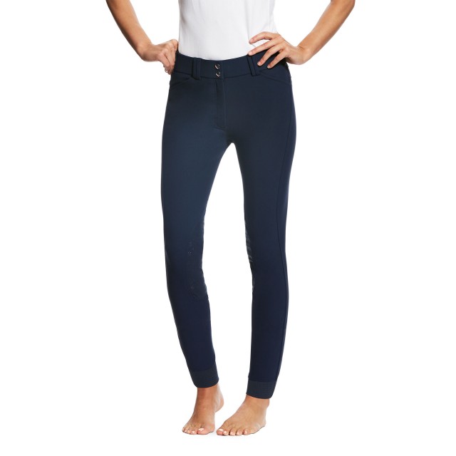 Ariat Women's Tri Factor Grip Knee Patch Breeches (Navy)
