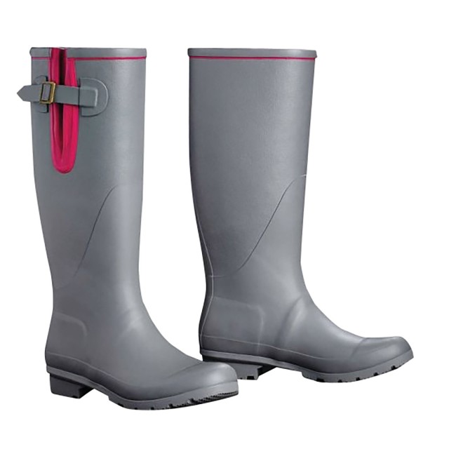 Harry Hall Brinsworth Tex Wellingtons Grey Pink Old Dairy Saddlery