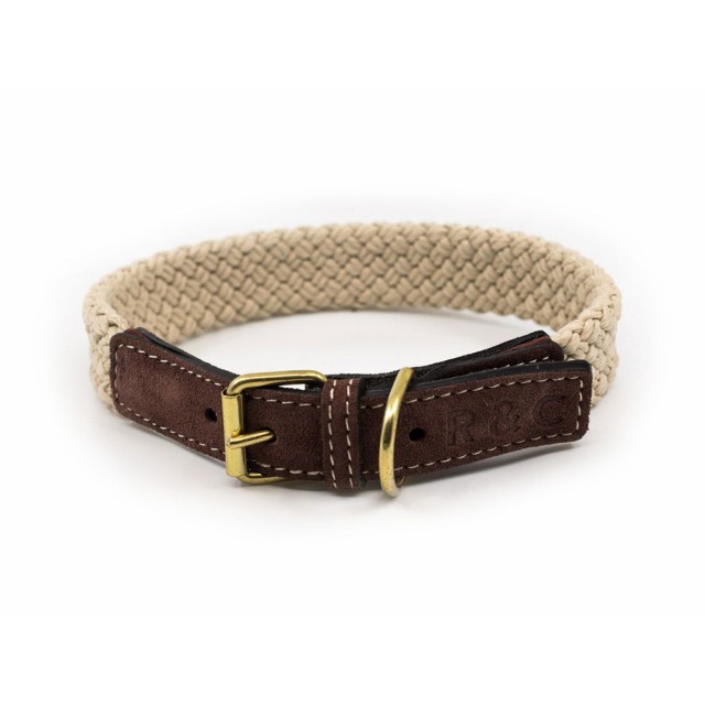 Ralph & Co Flat Rope Dog Collar (Brown)