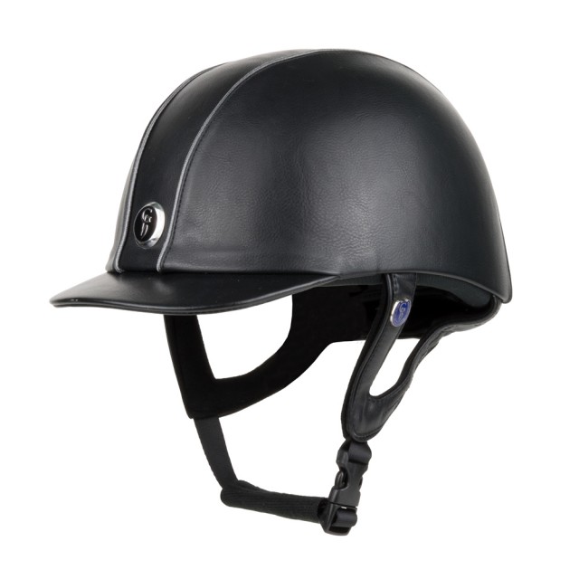 Gatehouse Jeunesse Leather Riding Hat (Black/Grey)