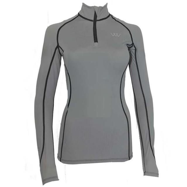 Woof Wear Ladies Performance Riding Shirt (Brushed Steel)