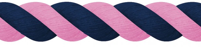 JHL Super Cotton Lead Rope (Navy/Pink)