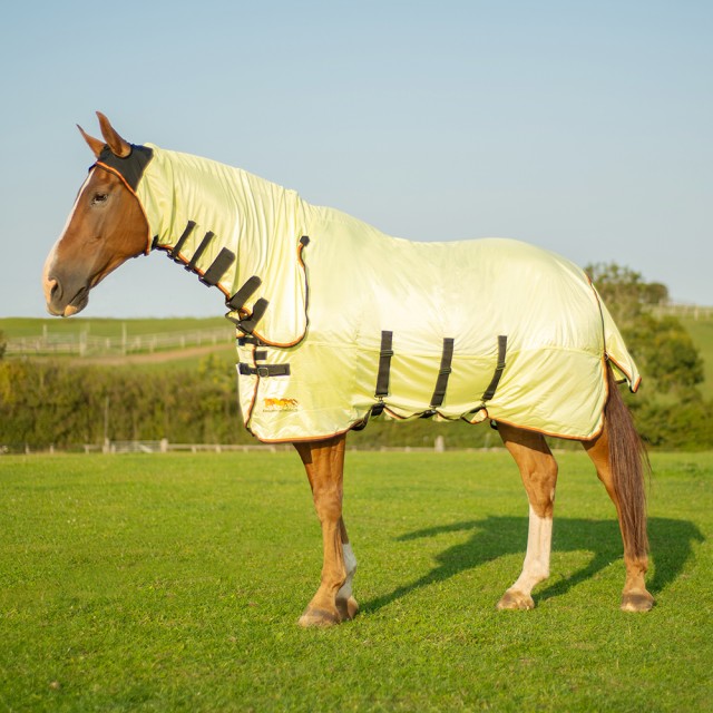 Equilibrium Field Relief Fly Rug (Yellow, Black & Orange)