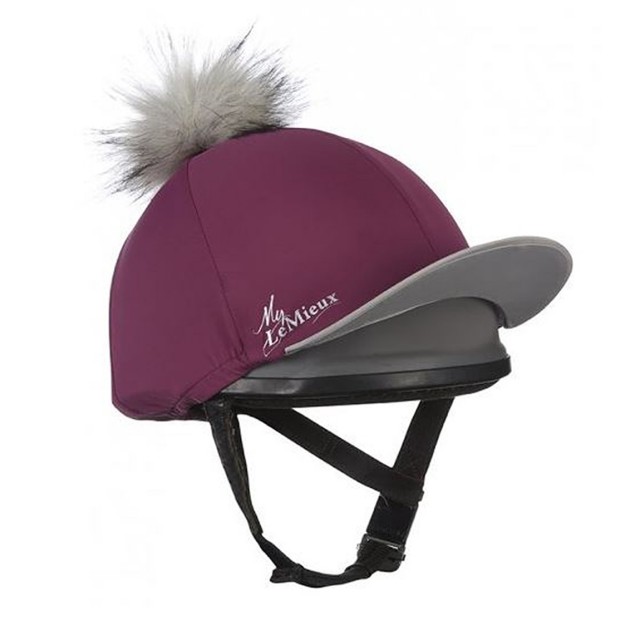 LeMieux Pom Pom Hat Silk (Plum)