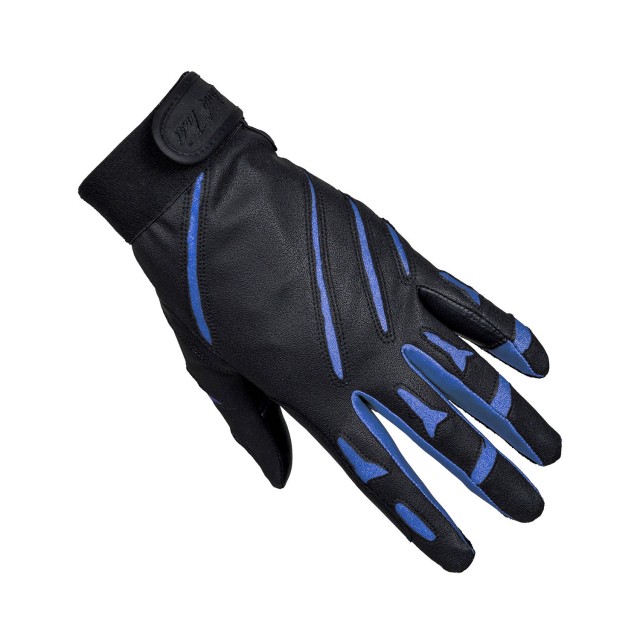 Mark Todd Adults Sports Riding Gloves (Black/Royal Blue)