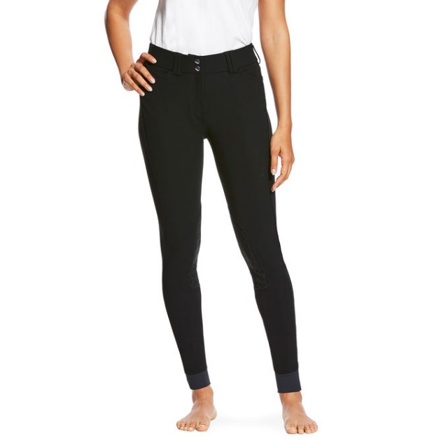 Ariat Women's Tri Factor Grip Knee Patch Breeches (Black)