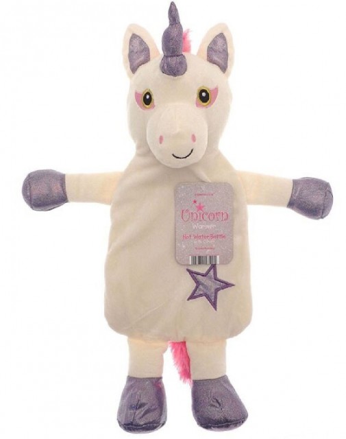 Unicorn Hot Water Bottle (Purple)