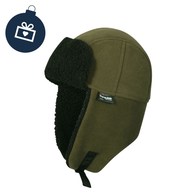 Capstone Mens Fleece Lined Waterproof Trapper Hat Brown Old Dairy Saddlery