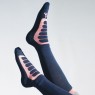 Woof Wear Long Bamboo Tech Riding Sock (Navy/Rose)