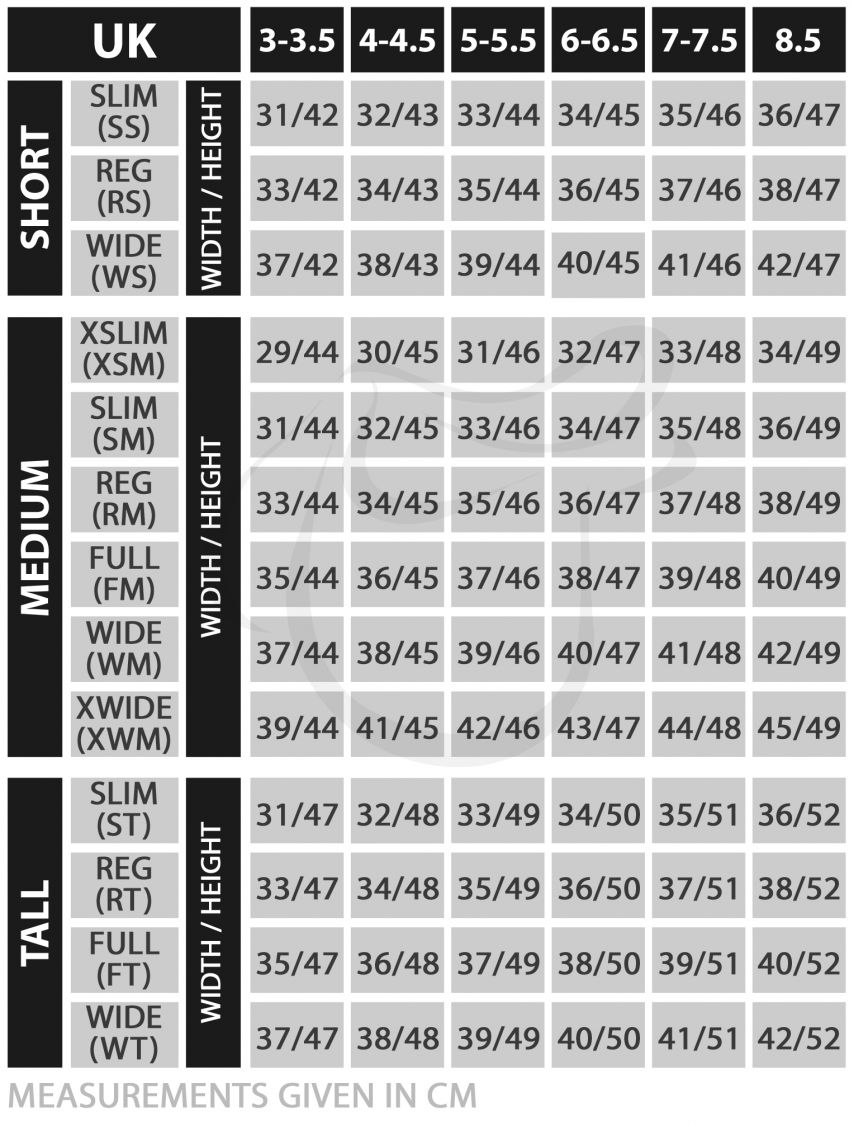 Ariat Women's Boots Size Chart